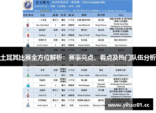 土耳其比赛全方位解析:赛事亮点、看点及热门队伍分析 土耳其比赛全方位解析:赛事亮点、看点及热门队伍分析